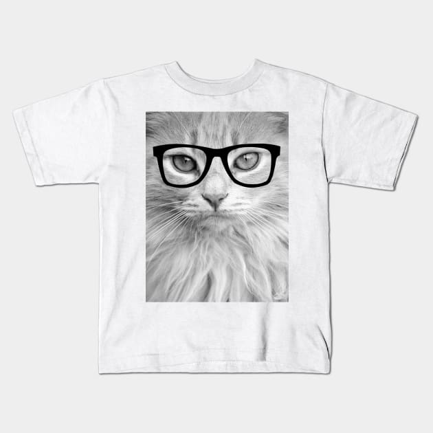 Hippest Cat Kids T-Shirt by allysonjohnson